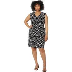 NIC+ZOE Plus Midnight Shibori Twist Front Dress