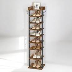 Shoe Racks on sale Rafaelo Mobilia 9 Tier Narrow Shoe Rack