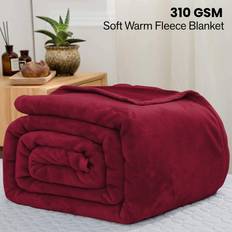 Aspire Homeware Fleece Blankets Red