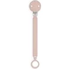 Sujetachupetes Suavinex Chupetero de Silicona, Broche Pinza con Cinta Plana de Silicona, Cadena Chupete para Bebés 0 Meses, Clip con Plaquita de Silicona, Broche para el Chupete Wonder, Mauve Chalk
