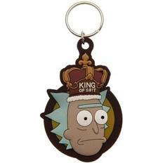 Rick and Morty King Of Shit Rubber Keyring - Brown