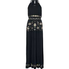 EMP Gothicana by EMP Maxi-Dress with Sun, Moon and Stars Print Long dress black