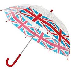 Umbrellas KAV Poe Union Jack Kids Transparent School Umbrella Boy and Girl Multicoloured