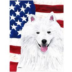 Garden & Outdoor Environment PatioPlus 40 Usa American Flag With American Eskimo Flag Canvas House