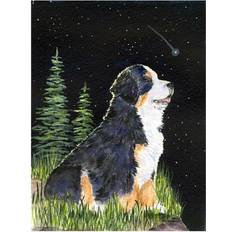 Garden & Outdoor Environment PatioPlus Starry Night Bernese Mountain Dog Canvas Flag