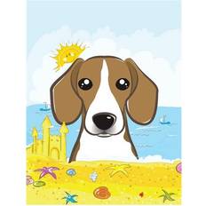Garden & Outdoor Environment PatioPlus Beagle Summer Beach Canvas House Flag
