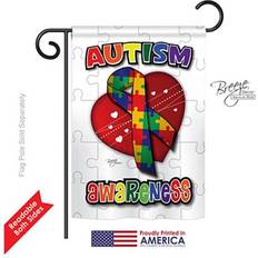 Breeze Decor 65085 Autism Awareness 2-Sided Impression Garden Flag