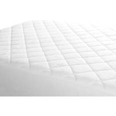 Linen Mattress Covers Linens Limited Polycotton Quilted Protector, Three Quarter Mattress Cover White