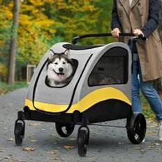 Bingopaw Bingo Paw Foldable 4 Wheels Dog Stroller Large Pet Jogger Carrier