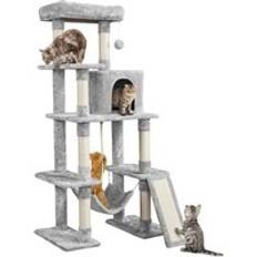 Pets Yaheetech Tall Cat Tree Large Cat Tower, Light light
