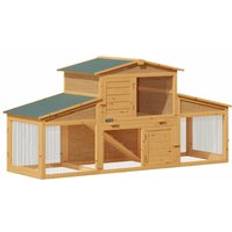 Deuba Wooden Rabbit Hutch Large Guinea Pig Animal Cage xxl Hutch Run