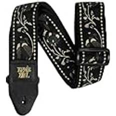 Ernie Ball Jacquard-Gitarrengurt Schwarz Pleasant Pheasant