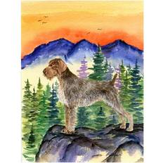 Garden & Outdoor Environment PatioPlus German Wirehaired Pointer Canvas Flag House