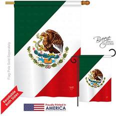 Garden & Outdoor Environment Breeze Decor 08019 Mexico 2-Sided Vertical Impression House Flag
