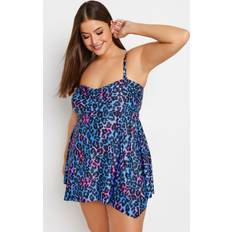 Blue Tankinis Yours Leopard Print Tankini Top Blue