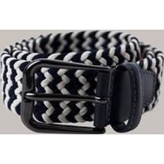 Hawes & Curtis Navy White Woven Belt Navy/White