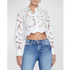 Cropped Camicie L'agence Seychelle Buttondown - White