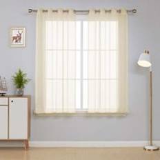 Deconovo Sheer Ready Made Voile Eyelet