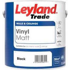Leyland Trade Leyland Trade Vinyl Matt Emulsion Ceiling Paint Black 2.5L