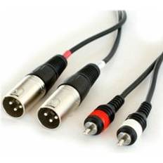 Loops Pro 6m Twin xlr to rca phono Male Cable Double Plug Lead