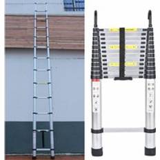 Briefness Telescoping Ladder 5M Portable Telescopic Ladders Extension Extend Ladder With Safe Roof Hook