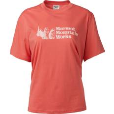 Marmot Women Tops Marmot Women's For Life Graphic Crewneck Tee Grapefruit