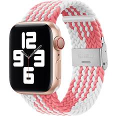 Braided + Stainless Steel Watch Band For Apple Watch Ultra 49mm&Watch Ultra 2 9&8&7 45mm SE 3&SE 3&2&1
