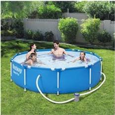 Bestway 10ft pool Bestway 10ft x 30inch Steel Pro Above Ground Swimming Pool Set