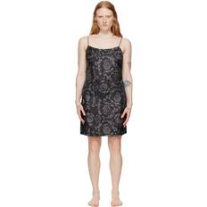 Versace Dresses Versace Underwear Black Barocco Slip Dress 5BC10-Black