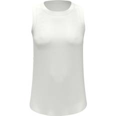 Square Tops Original Penguin Women's Ribbed Tennis Tank Top, Medium, White, Polyester/Elastane Golf Apparel Shop White