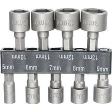 Power Tool Accessories Greenzech 9pcs 1/4 Inch Hex Shank Power Nut Driver Drill Bit Set 5-13mm Socket
