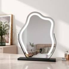 EMKE EMKE Hollywood Makeup Mirror with 3 Colours Variable Light 45x55cm 360° Rotating Irregular Light Up Mirror for Dressing Table