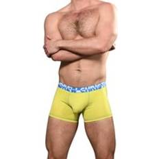 Andrew Christian Almost Naked Cotton Boxer, Hang Free Pouch Lime
