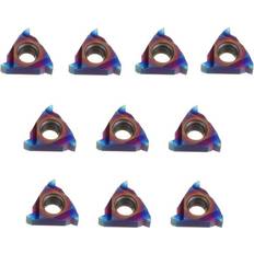 Power Tool Accessories Greenzech 10pcs HRC45 Blue Nano 11ER A60 Carbide Insert External Threading