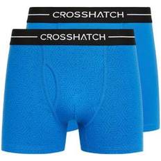 Crosshatch Hexter Boxers 2pk Blue Blue