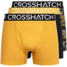 Yellow Men's Underwear Crosshatch Payso Boxers 3pk Yellow Yellow