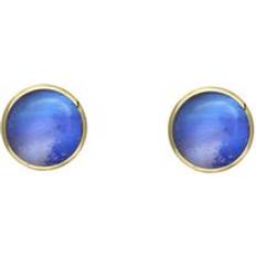 Diamond Jewellery C. W. Sellors 9ct Gold Moonstone 4mm Classic Round Stud Earrings