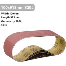 Power Tool Accessories Greenzech 320# 5 Pcs x Sanding Belt 5Pcs 915x100mm 40 to 400 Grit Sanding Belt for Flush Belt Machines Polishing Grind Machine