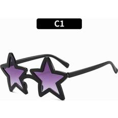 Star Shape Sunglasses Black/Purple