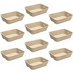 Navaris Disposable Cat Litter Trays Pack 10