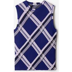 XXXS Tank Tops Burberry Check Silk Tank Top