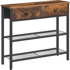 Small console table with drawers Hoobro Slim with 2 Non-woven Drawers Console Table