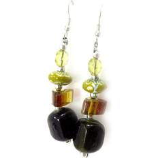Brown - Women Earrings Les Trésors de Lily [R7769] Brown 'Calcutta' earrings