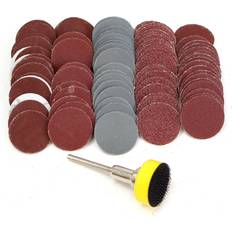 Power Tool Accessories Greenzech 100Pcs 1 Inch 100 180 240 1500 3000 Grit Sanding Disc Hook Loop Sandpaper with Shank