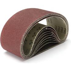 Power Tool Accessories Greenzech 60 GRIT 10pcs 100 x 610mm Sanding Belts 40-120 Grit Aluminium Oxide for Sander