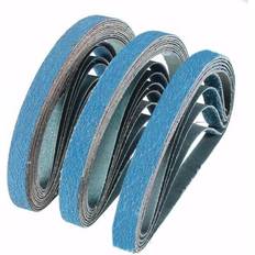 Power Tool Accessories Greenzech 40# 10Pcs 40 to 80 Grit Zirconia Sanding Belts 13x457mm Abrasive Grinding Tool