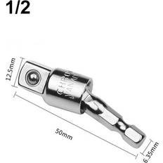 Power Tool Accessories Greenzech 1/2 Inch 360 Rotary Screwdriver Extension Bar Hex Shank To Square Socket Drill Bits Bar Drill Socket Adapter