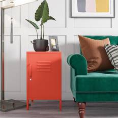 Orange Bedside Tables 17 Stories Melonye Orange 69.1cm Bedside Table