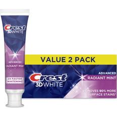 Whitening Dental Care Crest 3D White Fluoride Anticavity Whitening Toothpaste, Advanced Radiant Mint, 3.8 oz, 2