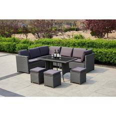 Garden & Outdoor Furniture Life Interiors Algarve 9 Garden Outdoor Lounge Set